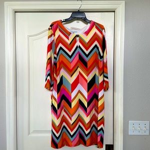 Multi color straight dress